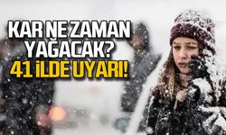 41 il için uyarı! Kar ne zaman yağacak!