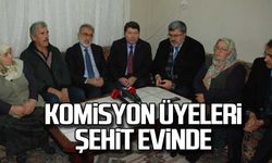 Komisyon üyeleri şehit evinde!