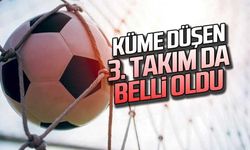 Küme düşen 3. takım da belli oldu