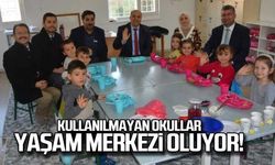 Kullanılmayan okullar yaşam merkezi oluyor!