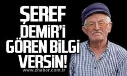 Şeref Demir’i gören bilgi versin!