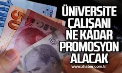 Üniversite çalışanı ne kadar promosyon alacak