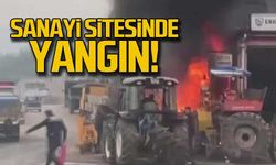 Karabük sanayi sitesinde yangın!