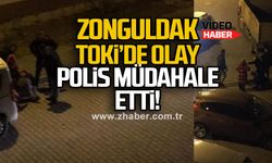 Zonguldak TOKİ’de olay... Polis müdahale etti!
