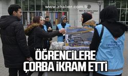 Zonguldak İl Müftülüğü BEÜ Öğrencilerine Çorba İkram Etti