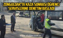 Zonguldak'ta kaza sonrası öğrenci servislerine denetim başladı