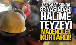 Halime Teyzeyi 124 saat sonra madenciler böyle kurtardı!