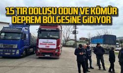 15 TIR dolusu odun ve kömür yola çıktı!