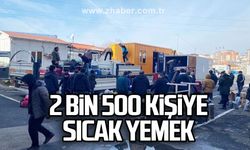 2 Bin 500 Kişiye Sıcak Yemek