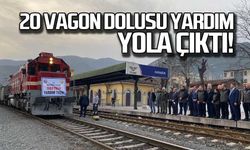 20 vagon dolusu odun yola çıktı!