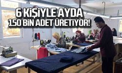 6 kişiyle ayda 150 bin adet üretiyor... Hedef 50 kişi!