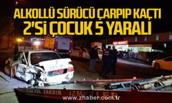 Çaycuma'da alkollü sürücü çarpıp kaçtı: 2'si çocuk 5 yaralı