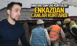 Amasra'dan sağ kurtuldu... Enkazdan canlar kurtardı!