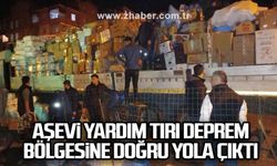 Aşevi yardım tırı deprem bölgesine doğru yola çıktı