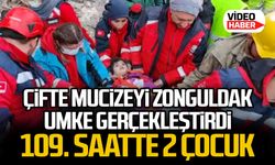 Çifte mucizeyi Zonguldak UMKE gerçekleştirdi... 109. Saatte 2 çocuk