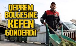 Belediye personeli deprem bölgesine kefen gönderdi!