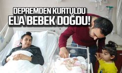 Depremden kurtuldu... Ela bebek Bartın'da gözlerini açtı