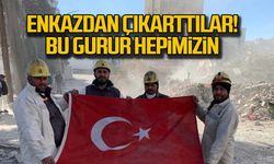 Bu gurur hepimizin! Türk Bayrağı enkazda kalmadı!
