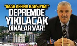 Ali Bektaş: "İmar affına karşıyım. Depremde yıkılacak binalar var"