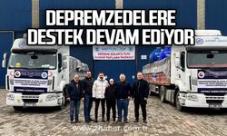 Depremzedelere destek devam ediyor
