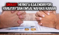 Dikkat! Herkesi ilgilendiriyor: Yargıtay’dan emsal nafaka kararı