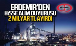 ERDEMİR'den hisse alım duyurusu!
