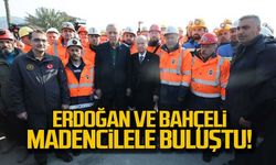 Erdoğan ve Bahçeli madencilerle bir araya geldi