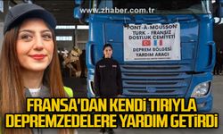 Bartınlı tır şoförü Gülfem Zengin, depremzedeler için yola çıktı