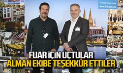 Fuar için uçtular... Alman ekibe teşekkür ettiler