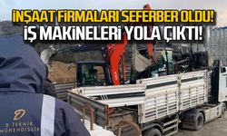 Zonguldak'taki inşaat firmaları seferber oldu!
