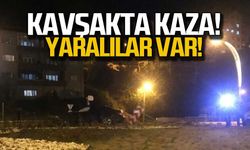 Kavşakta kaza... Yaralılar var!