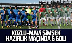 KOZLU-MAVİ ŞİMŞEK HAZIRLIK MAÇINDA 6 GOL! 