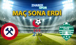 Zonguldak Kömürspor - Kırklarelispor maçı sona erdi