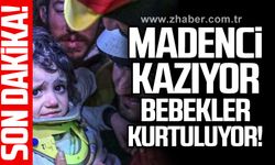Madenci kazıyor bebekler kurtuluyor!