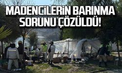 Deprem bölgesindeki madencilerin barınma sorunu çözüldü