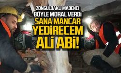 Zonguldaklı madenci böyle moral verdi... "Sana mancar yedirecem Ali abi"