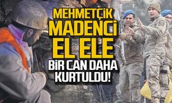 Mehmetçik madenci el ele... Bir can daha kurtuldu!