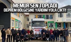 Memur Sen yardım TIR'ı Adana'ya gidiyor