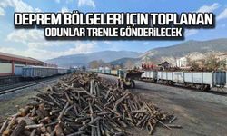 Deprem bölgeleri için toplanan odunlar trenle gönderilecek