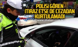 Polisi gören itiraz etse de cezadan kurtulamadı