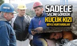 Sadece saçını gördük... Madenciler küçük kızı böyle kurtardı