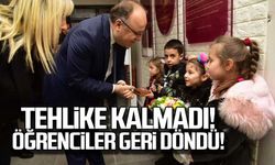 Tehlike kalmadı... Öğrenciler okuluna geri döndü!