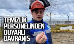 Temizlik personelinden duyarlı davranış