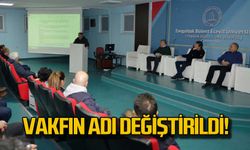 Üniversite vakfının adı değişti!