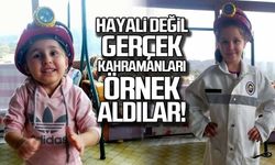 Hayali değil gerçek kahramanları örnek aldılar!