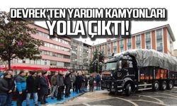 Devrek'ten yardım kamyonları yola çıktı!