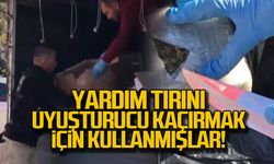 Yardım TIR'ını uyuşturucu kaçırmak için kullanmışlar!