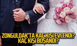 Zonguldak'ta kaç kişi evlendi...Kaç kişi boşandı?