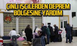 Zonguldak'taki Çinli işçilerden deprem yardımı!