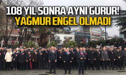 108 yıl sonra aynı gurur... Yağmur engel olmadı